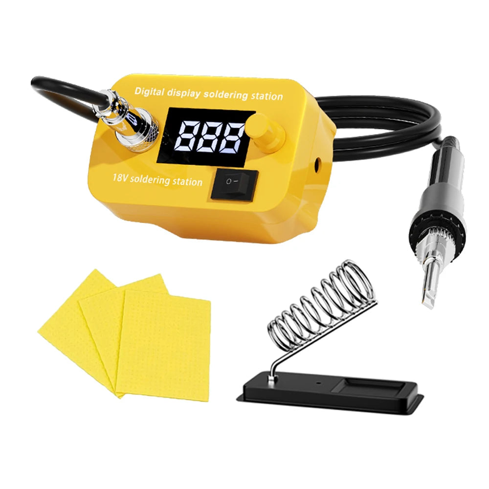 Makita DeWalt Milwaukee Bosch compatible Cordless Soldering lron Temperature Adjustable Electric Welder Kit For DEWALT For Makita For Milwaukee For Bosch 18V Battery
