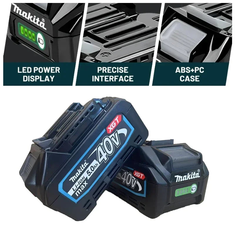 Makita XGT 40V 5.0Ah battery BL4050 - 1Pk and 2Pk