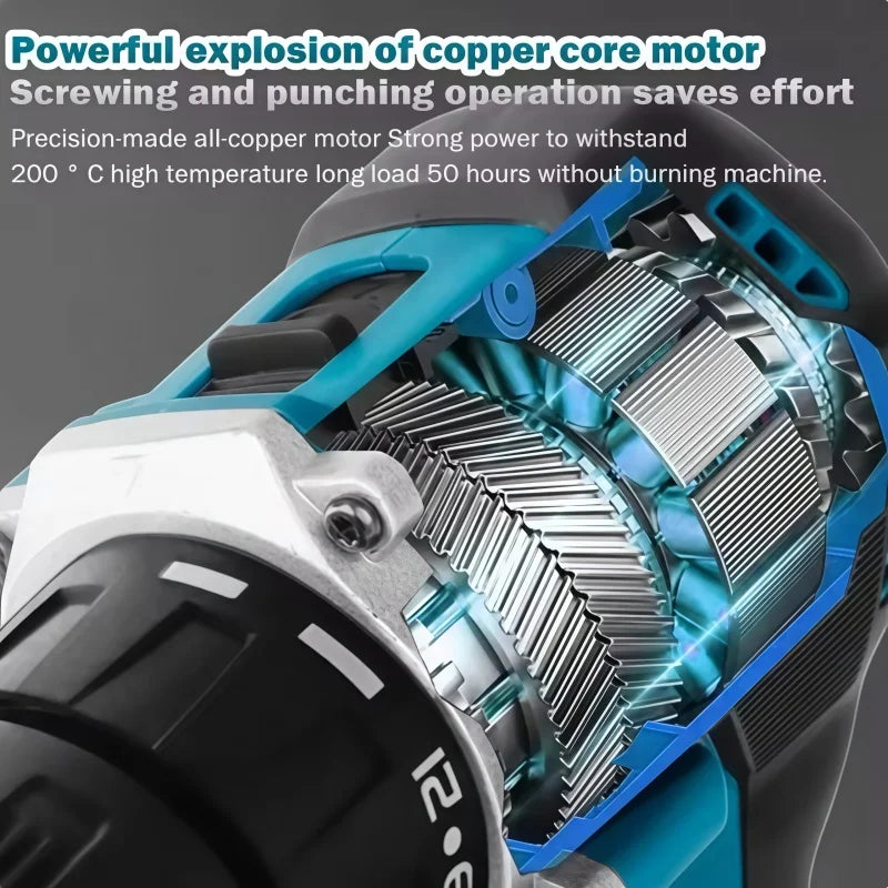 Makita Original 18V DDF487 and battery Combos Cordless Driver Drill Brushless Electric Impact Screwdriver 18V Rechargeable Power Tool