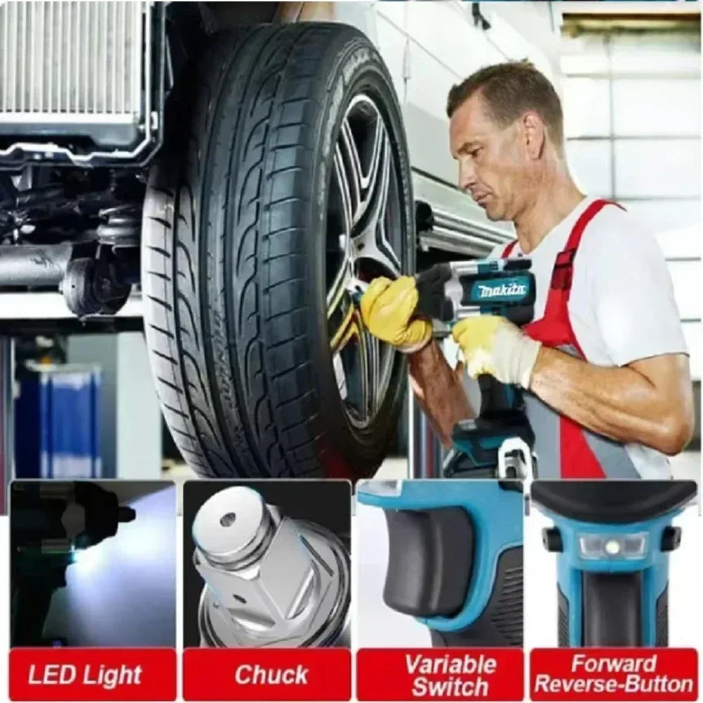 Makita DTW700 18V TBW Brushless Electric Wrench Cordless Drill Screwdriver Free Delivery Large Torque Power Tools Torque Wrench