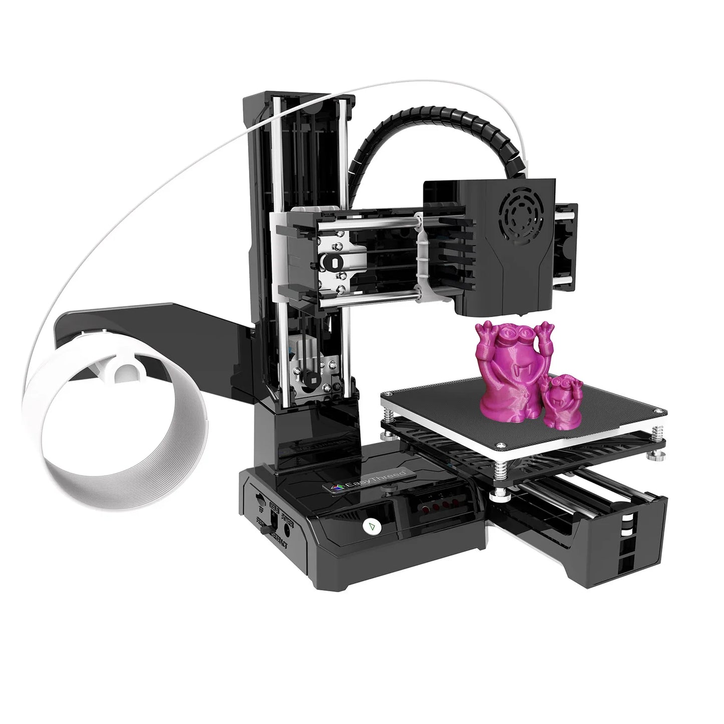 EasyThreed JV K9 Mini 3D Printer Easy to Use Entry Level  Gift 3D Printer FDM TPU PLA Filament 1.75mm Black
