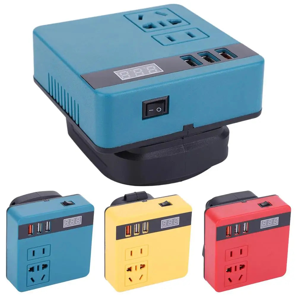 Makita Compatible Multi-Function Lithium Battery Inverter D C 18V To AC 220V Outdoor Work Inverter with Intelligent Fast Charging