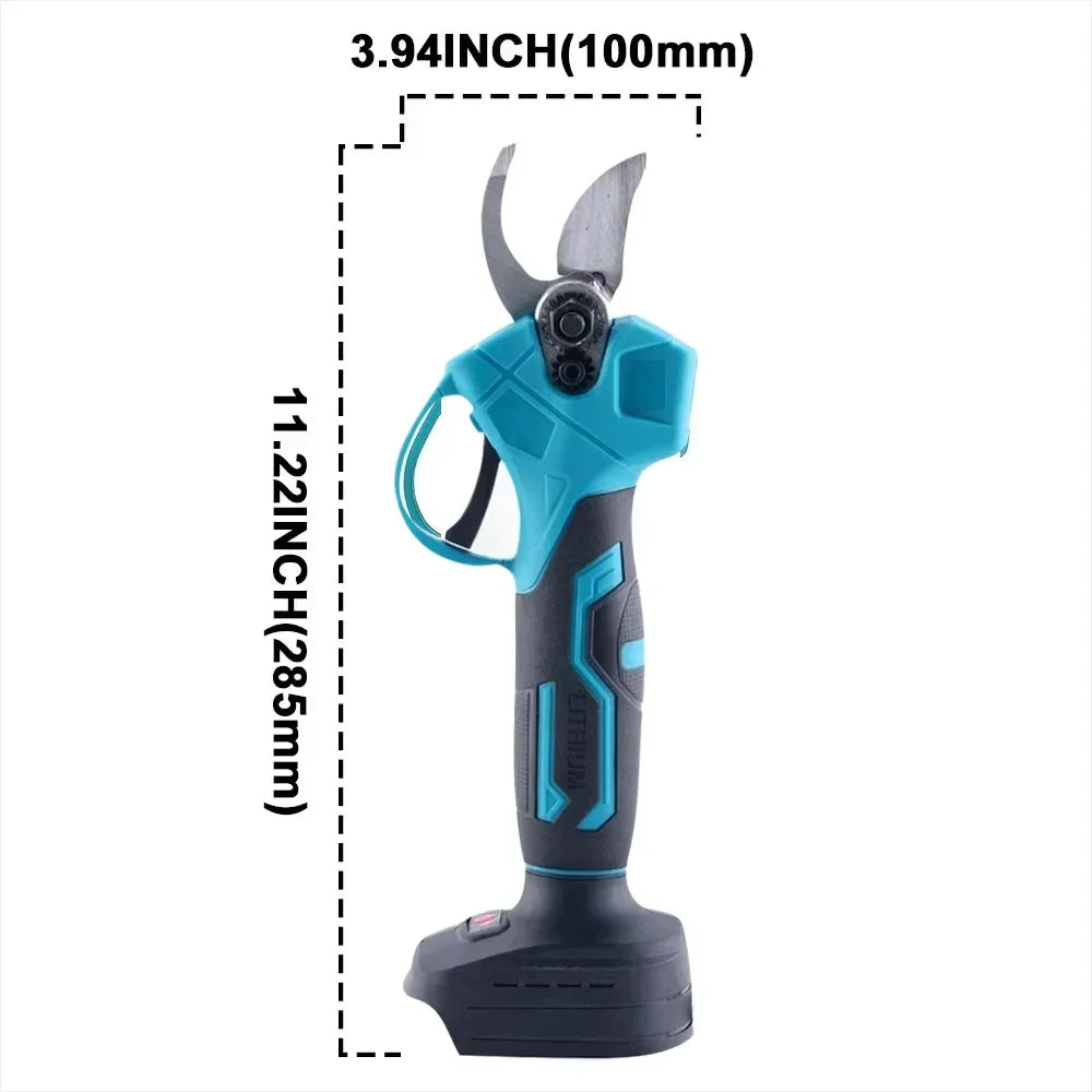 Makita compatible 18V Electric Pruning Shears Cordless Rechargeable Tree Branch Pruner Garden Electric Scissors for Yard Garden Lawn Tools
