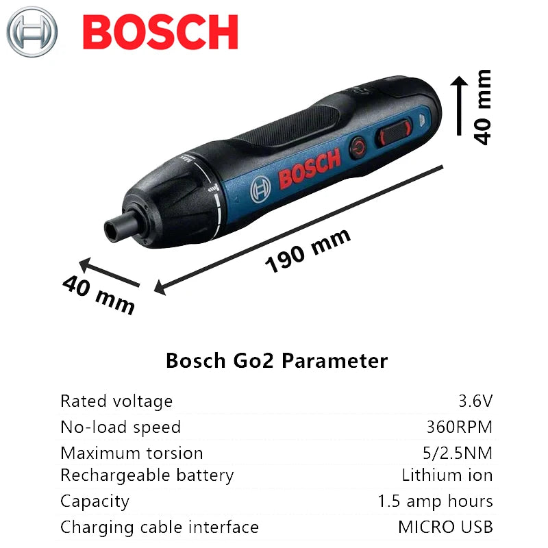 Bosch GO 2 Professional Cordless Screwdriver