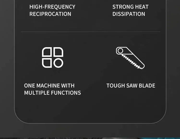 Makita-18V, ML-505 Brushless Cordless Reciprocating Saw, Portable Electric Chain Saw for Wood, Metal Pipe Cutting, Power Tool,