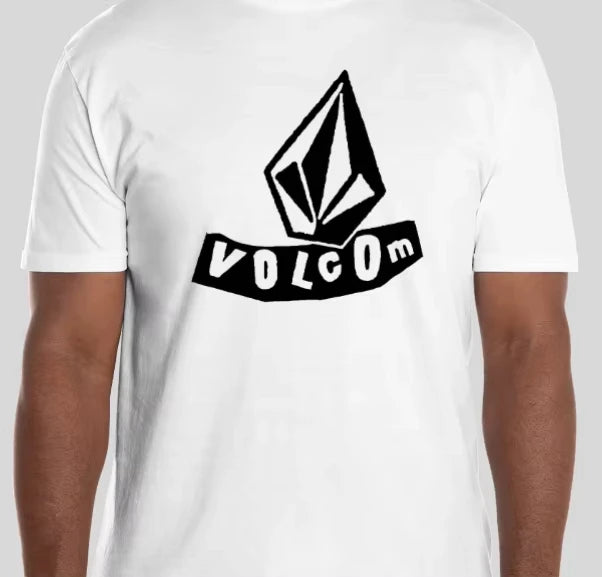 Volcom JV Printed Men Women Cotton T-shirt Luxury Brand Fashion Big Size Top Casual Short Sleeve Streetwear Classic Print Loose Tee 2025