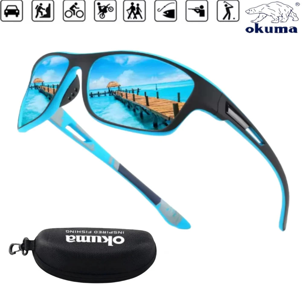 Okuma JV Fashion Polarized Glasses UV400, Comfortable to Wear, Clear Field of View, Suitable for Multiple Outdoor Activities