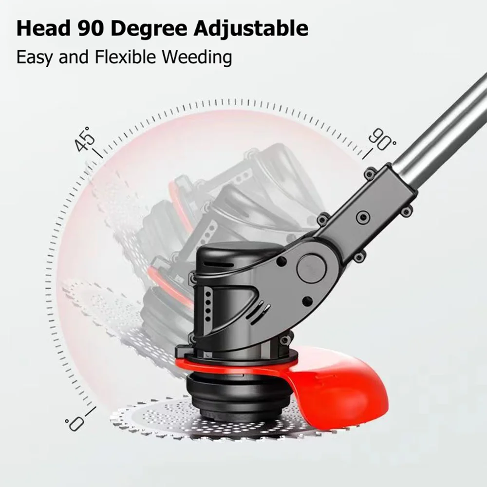 Makita Compatible 18V JV 1600W Rechargeable Lawn Mower Electric Cordless Grass Trimmer Manual Brush Cutter For Makita 21V Battery Gardening Tools