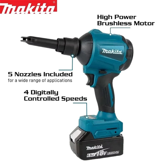 Makita 18v JV tools DAS180 high-power air dust removal gun for blowing dust in narrow spaces power tools