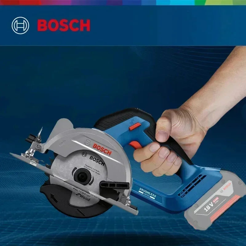 BOSCH Electric Circular Saw 18V Brushless Cordless 125mm Multi-Angle Carpentry Cutting Machine Bosch Power Tools GKS 18V-44