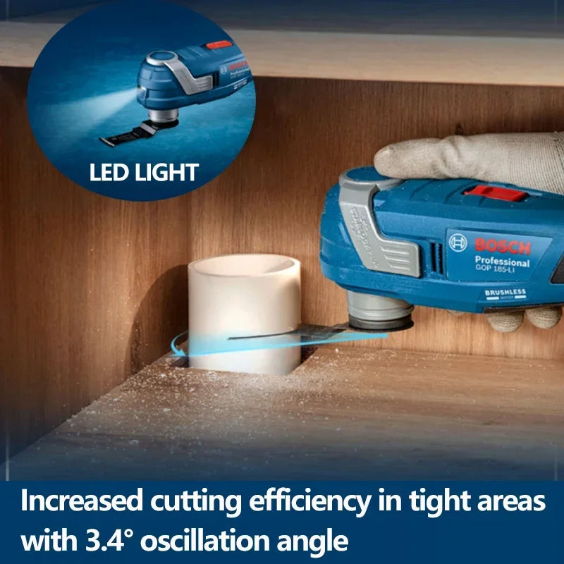 BOSCH 18V GPO 185-Li Cordless Oscillating Multi Tools Bare Tool Brushless Universal Treasure 18V Rechargeable Cutting Machine GOP 185-LI