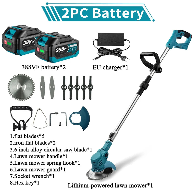 Makita Compatible 18V JV Cordless Handheld Electric Grass Trimmer  Lawn Mower  Adjustable Garden Tools For Makita 18V Battery