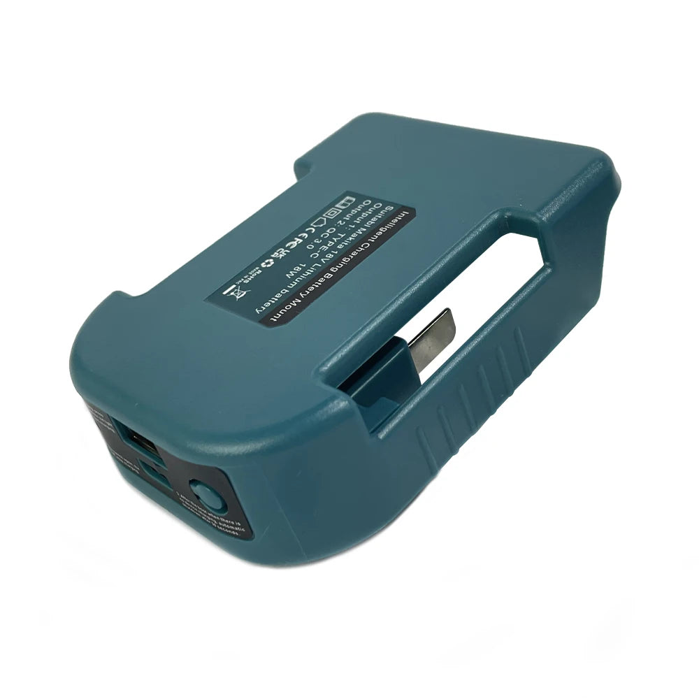 Makita Compatible 18V With USB With Type-C Battery Holder For Makita 18V Battery BL1840 BL1850 BL1860 Charger Adapter Charging