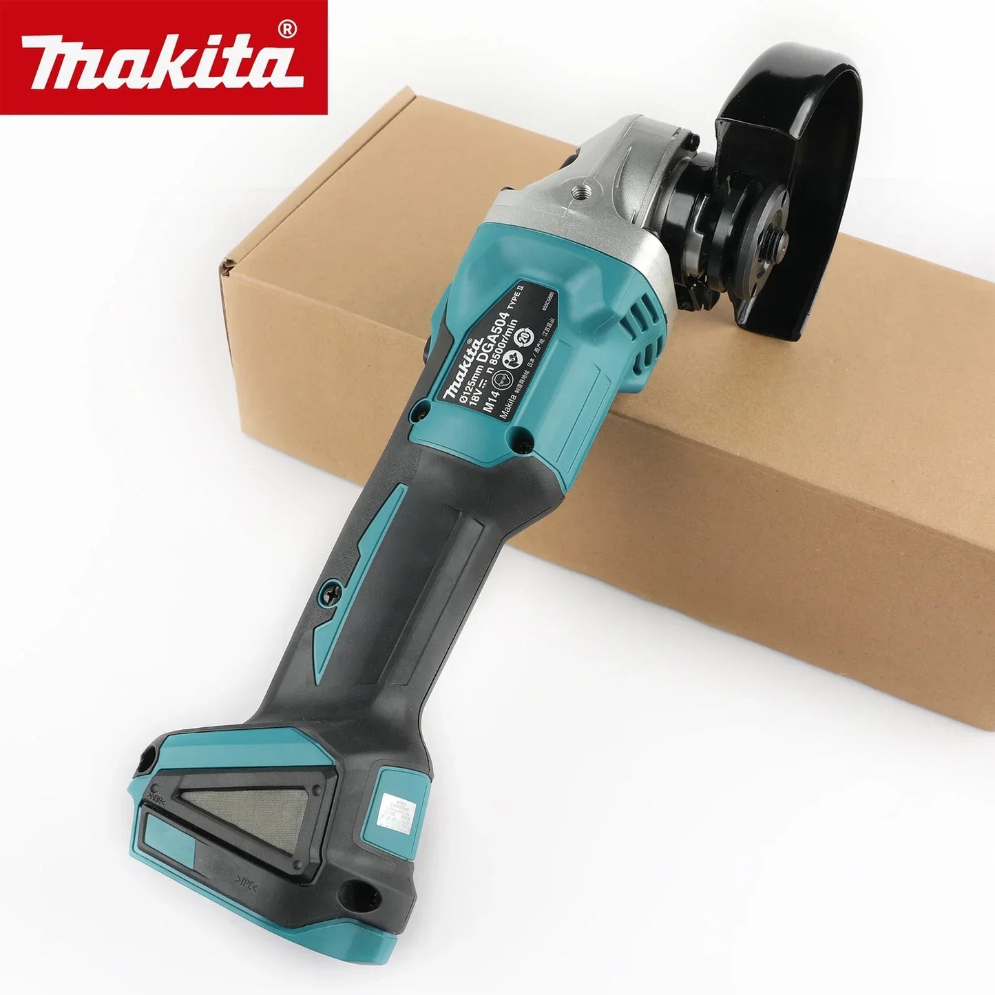 Makita Original 18V 125mm DGA404 Brushless Lithium Electric Angle Grinder with battery and charger combos Rechargeable Cutting Machine High Power Polishing Machine