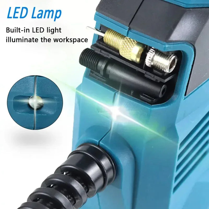 Makita compatible 18V JV Electric Cordless Air Pump for 18V Makita Battery Powered Compressor Inflatable Pump Digital Display Inflator Car Tire Air Pump