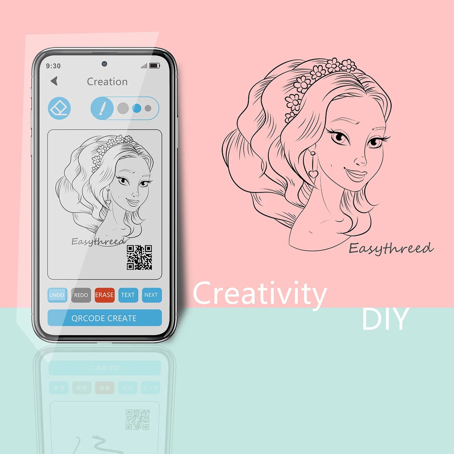 Easythreed JV Mini Portable Laser Engraver Diy Bluetooth Machine Painted Toy Tag Paper Leather Wooden Plastic Logo CNC Machine EU