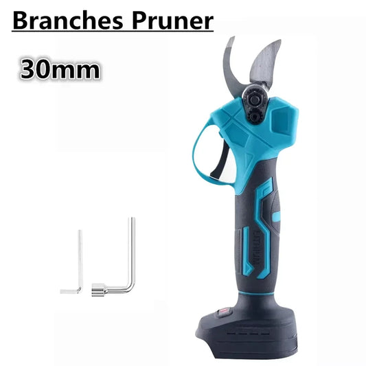Makita compatible 18V Electric Pruning Shears Cordless Rechargeable Tree Branch Pruner Garden Electric Scissors for Yard Garden Lawn Tools