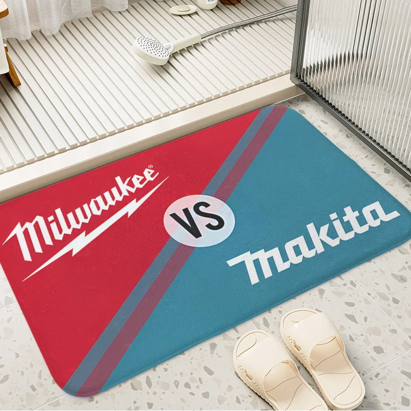 Makita JV Bathroom Foot Mat Non-slip T-Makitas Entrance Door Doormat Slip-resistant Balcony Bedroom Rug Kitchen Hallway Corridor Carpet