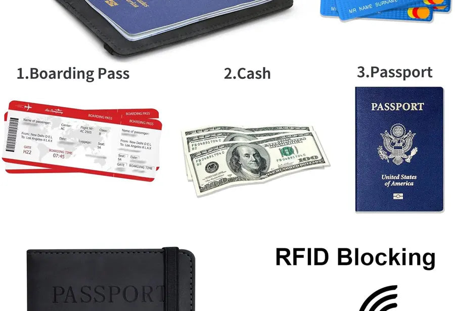 Passport Holder for Travel Essentials JV Passport Wallet Cover Case for Travel  Accessories,Passport Book Holders for Women/Men