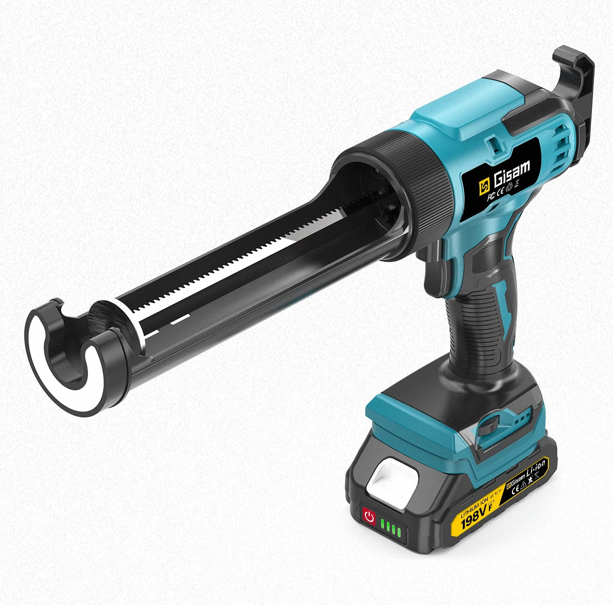 Makita Compatible 18V Gisam 400KG Cordless Electric Caulking Gun 6Gears Glass Glue Gun Adhesive Glue Sealant Power Tool For Makita 18V Battery Pin