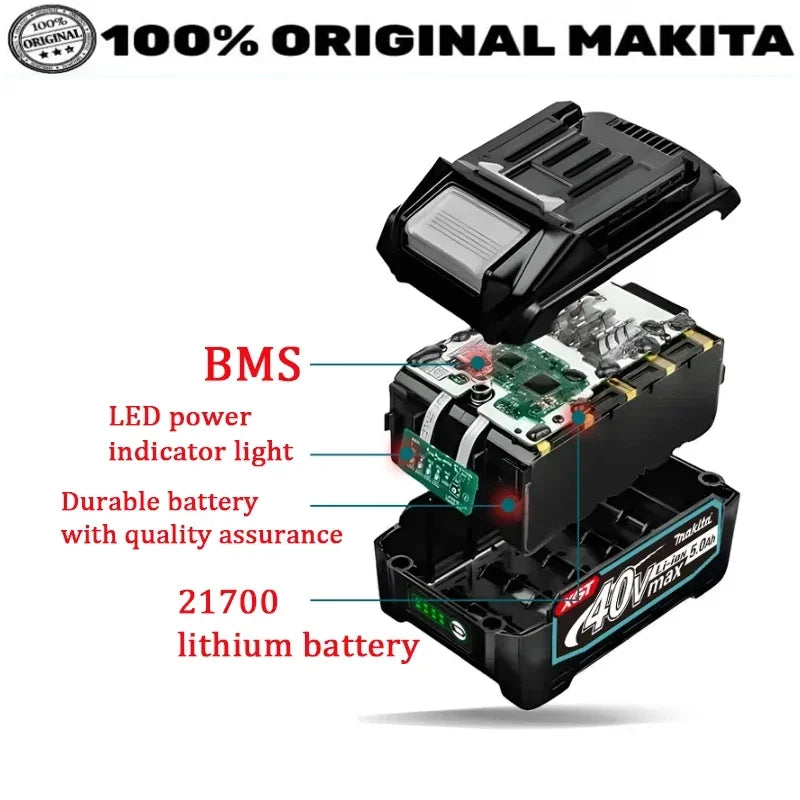 Makita XGT 40V 5.0Ah battery BL4050 - 1Pk and 2Pk
