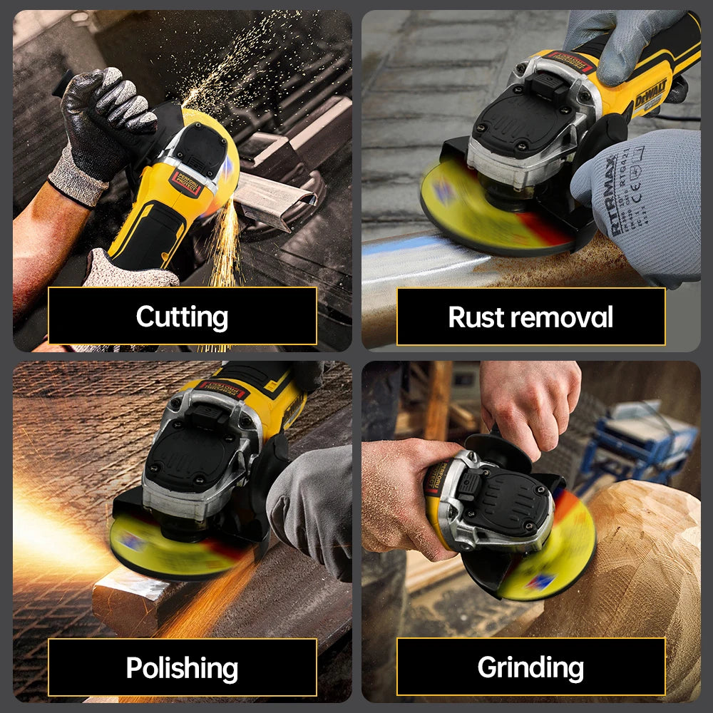 Dewalt DCG405 125/100MM 9000RPM Brushless Angle Grinder Cordless Cutting Machine Impact Polisher Machine For Dewalt 20V Battery