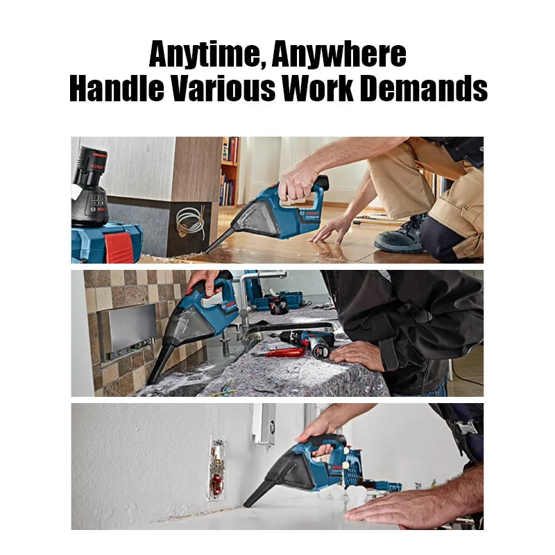 Bosch GAS 12V Cordless Vacuum Cleaner Powerful Cyclone Household Portable Handheld Dust Extractor Mini Home Car Vacuum Clean