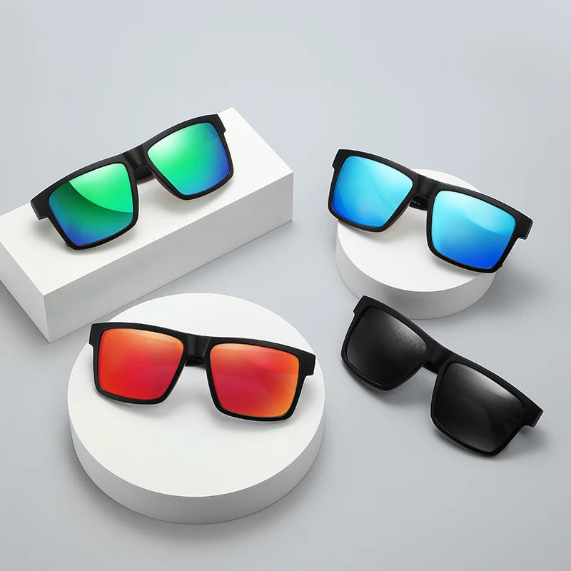 Heat Wave JV NEW High quality luxury Heat Wave brand Polarized sunglasses square Conjoined lens Women men sun glasses UV400