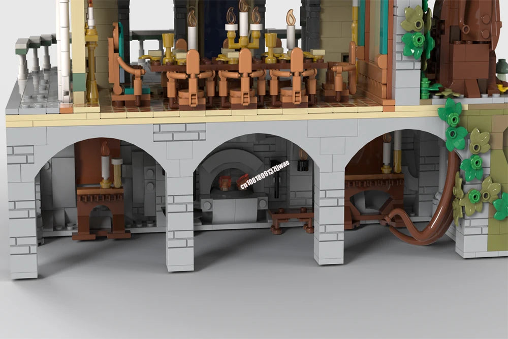 Lord of the Rings JV NEW 3660PCS The Rings Movie The Last Homely House model DIY creative ideas child Toy Assembly Puzzle Birthday Gift MOC-10315