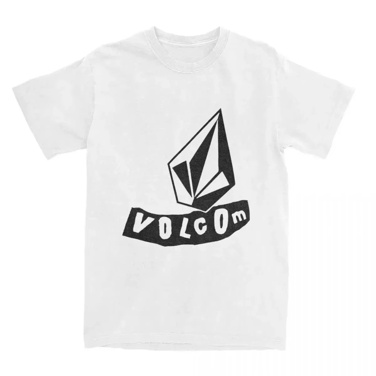 Volcom JV Printed Men Women Cotton T-shirt Luxury Brand Fashion Big Size Top Casual Short Sleeve Streetwear Classic Print Loose Tee 2025