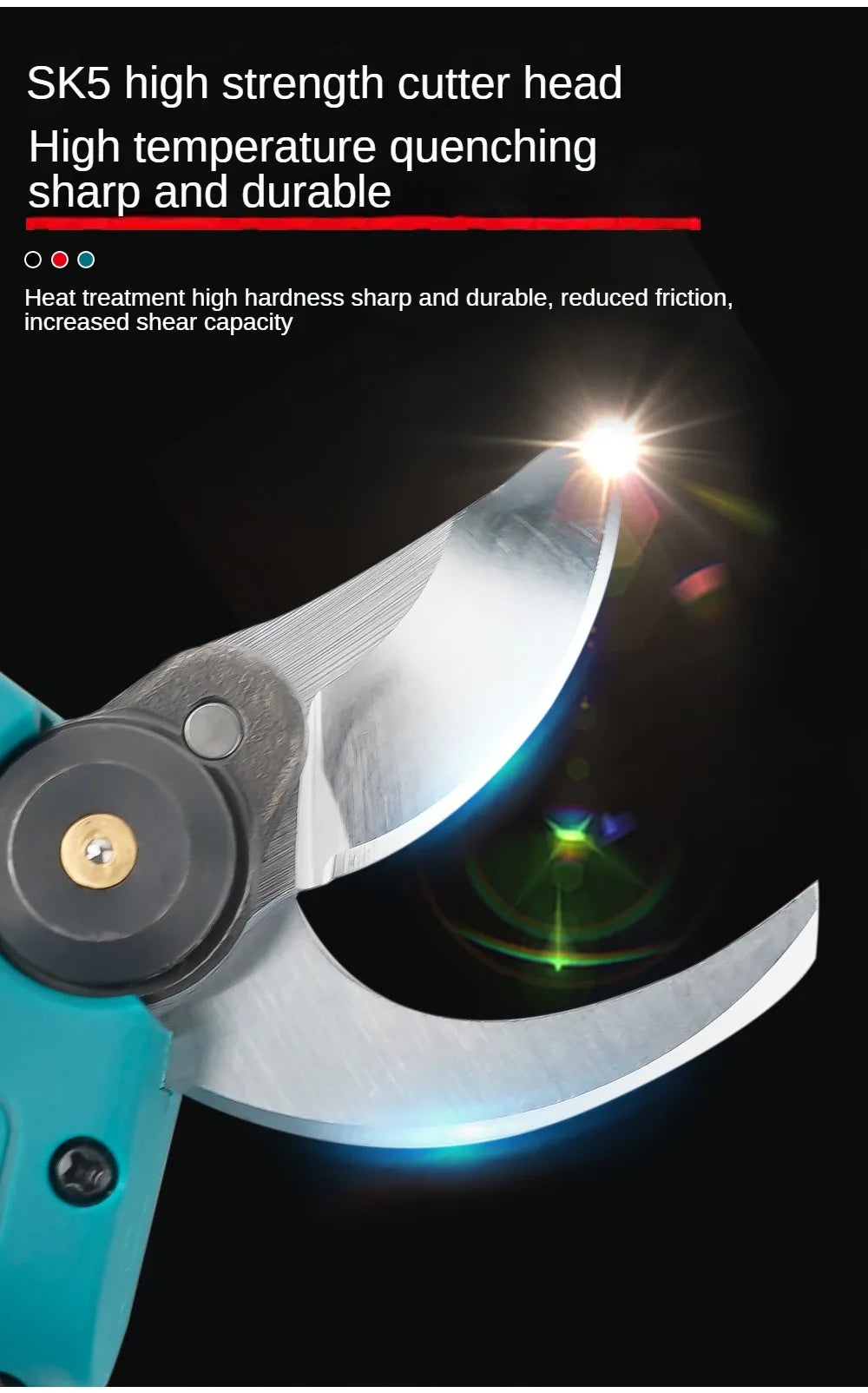 Makita compatible 18V Electric Pruning Shears Cordless Rechargeable Tree Branch Pruner Garden Electric Scissors for Yard Garden Lawn Tools