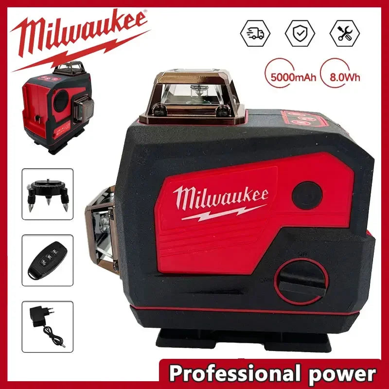 Milwaukee 18v 16 Line 360° Horizontal And Vertical  Laser Level