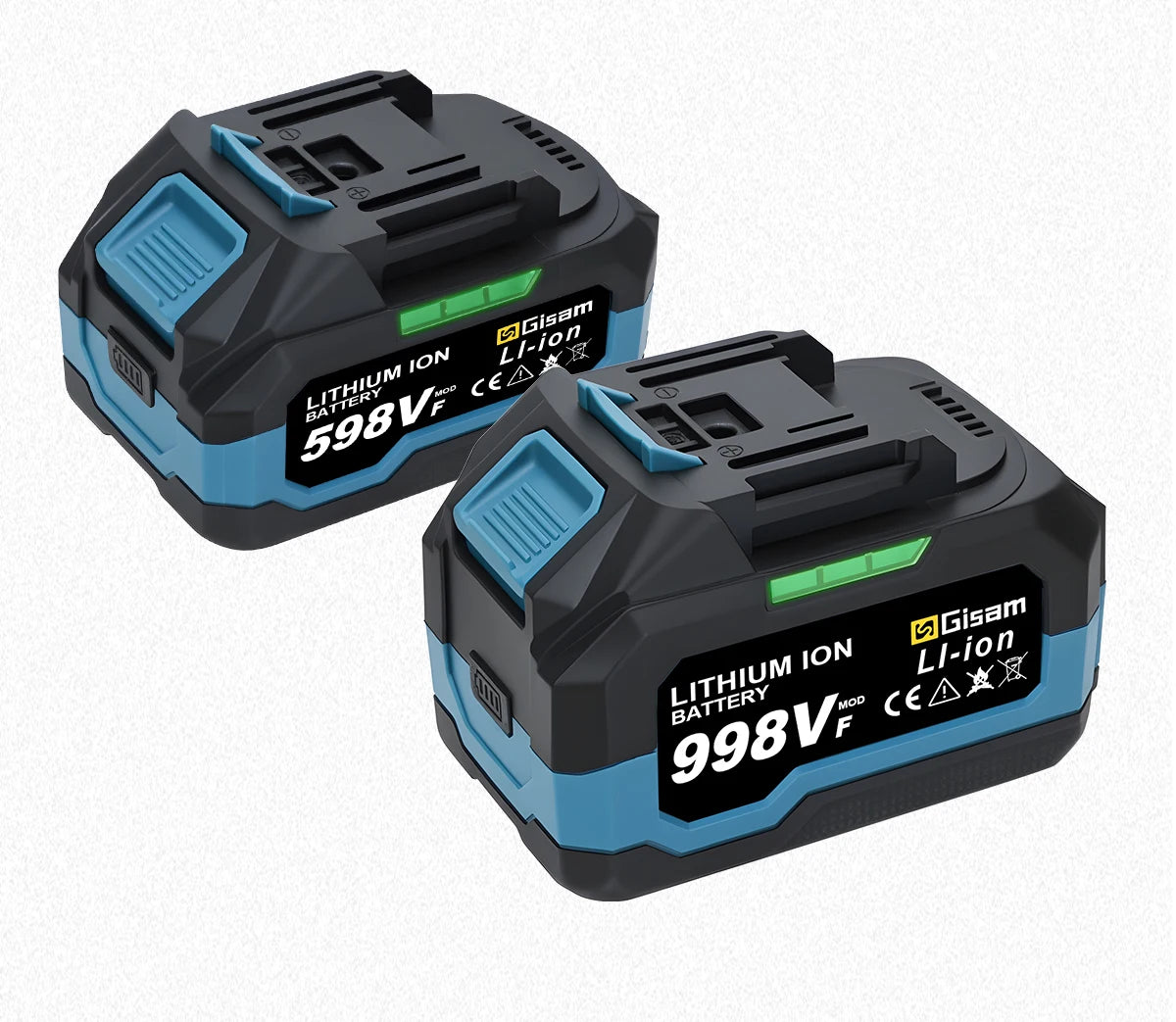 Makita Compatible 18V Gisam Rechargeable Battery 4.0AH 6.0AH Power Tool Lithium battery Led indicator batteries Pack For Makita 18v Battery Pins