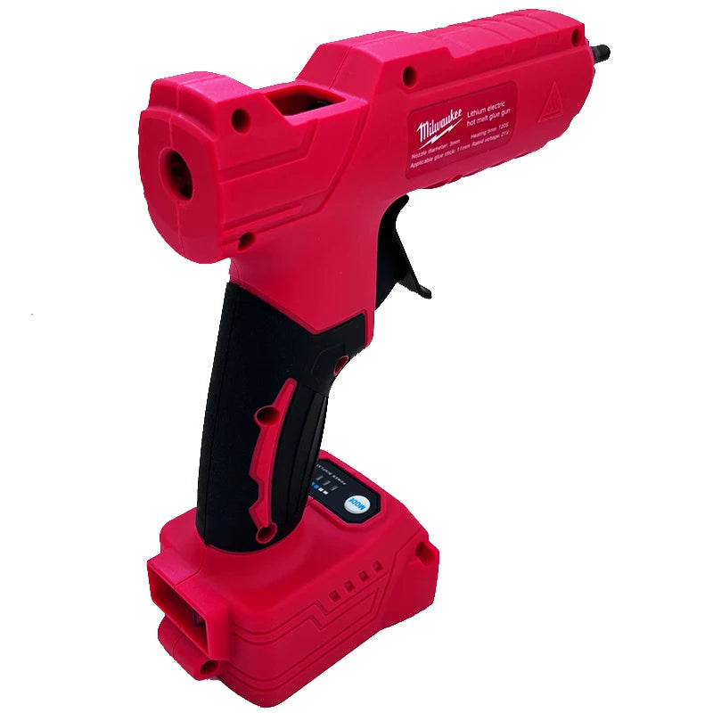 Milwaukee 18V Cordless Electric Handheld Hot Glue Gun Repair DIY Tool Hot Melt Welding Hot Air Gun Anti-scald Nozzle for 20V Battery