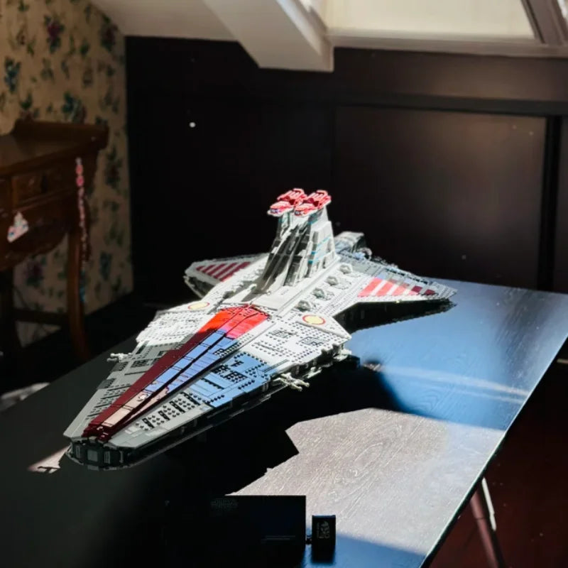 Star Wars JV 5374pcs MINISO Hot Toy Stars Battle Biggest Venator Class Republic Attack Cruiser 75367 Building Blocks Christmas Birthday Gifts