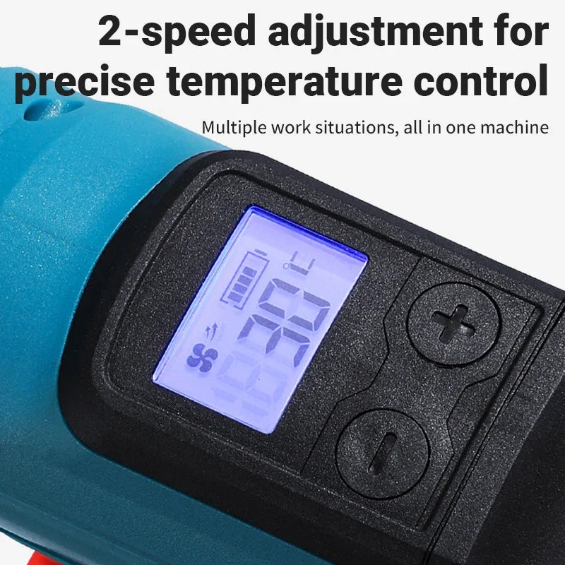 Makita 18V 550°C Temperature Control Heat Gun 18V Cordless Handheld Hot Air Gun With LED Display Soldering Thermal Blower New、
