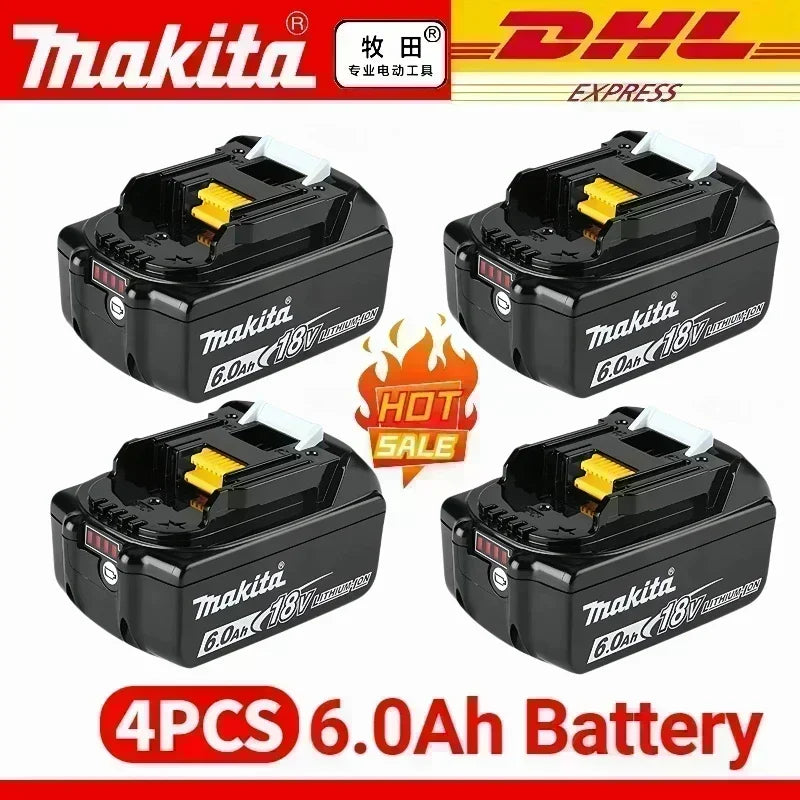 Genuine Makita BL1860 18V 6AH TBW Battery Power Tools Li-ion Replacement LXT BL1850 BL1840 for 18V Screwdriver with BMS TPCELL 18V