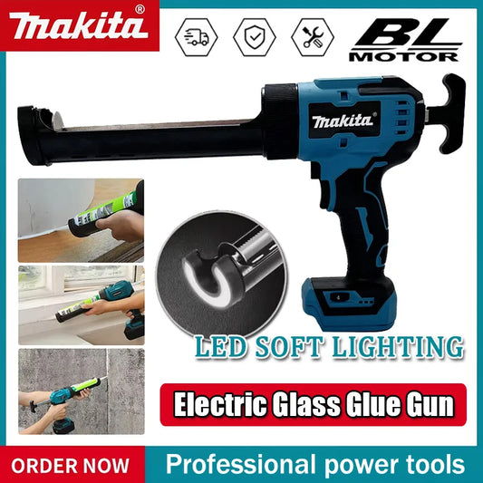 Makita 18V Electric Glass Glue Gun Cement Glass Adhesive Glue Seal Sealant Tool Wireless Glass Doors Windows Filling Sewing Gun