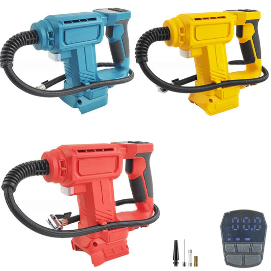 Milwaukee Makita DeWalt Compatible 18V 20V Max JV Tire Inflator Air Compressor For Makita/Dewalt/Milwaukee 18V Li-ion Battery Cordless Car Tire Pump with Digital Pressure Gauge