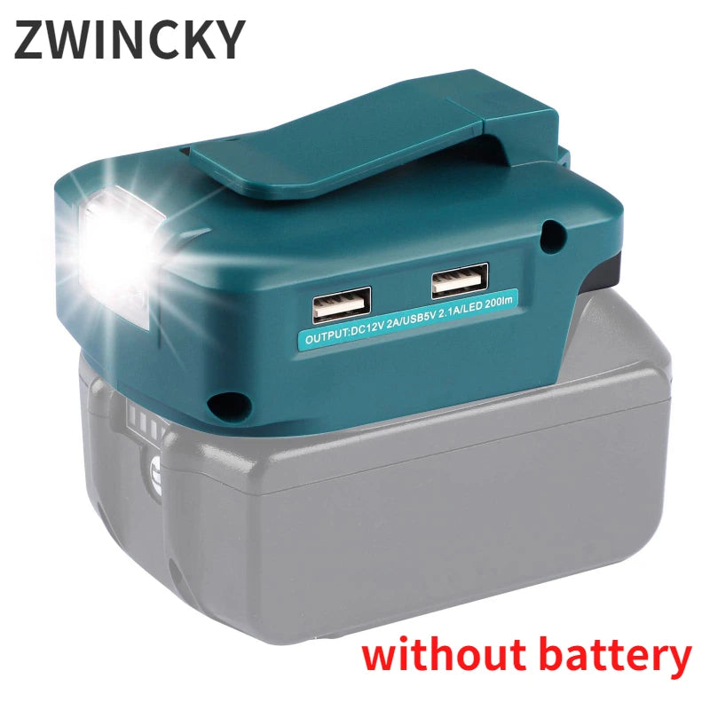 Makita Compatible JV LED Lamp 18V Cordless LED Flashlight Work Light Flashlight Without Battery USB Outdoor Emergency Lighting Spotlight