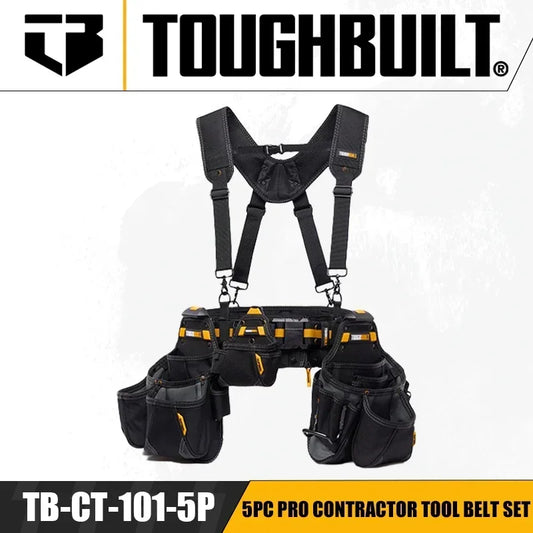 TOUGHBUILT TB-CT-101-5P 5pc Pro Contractor Tool Belt