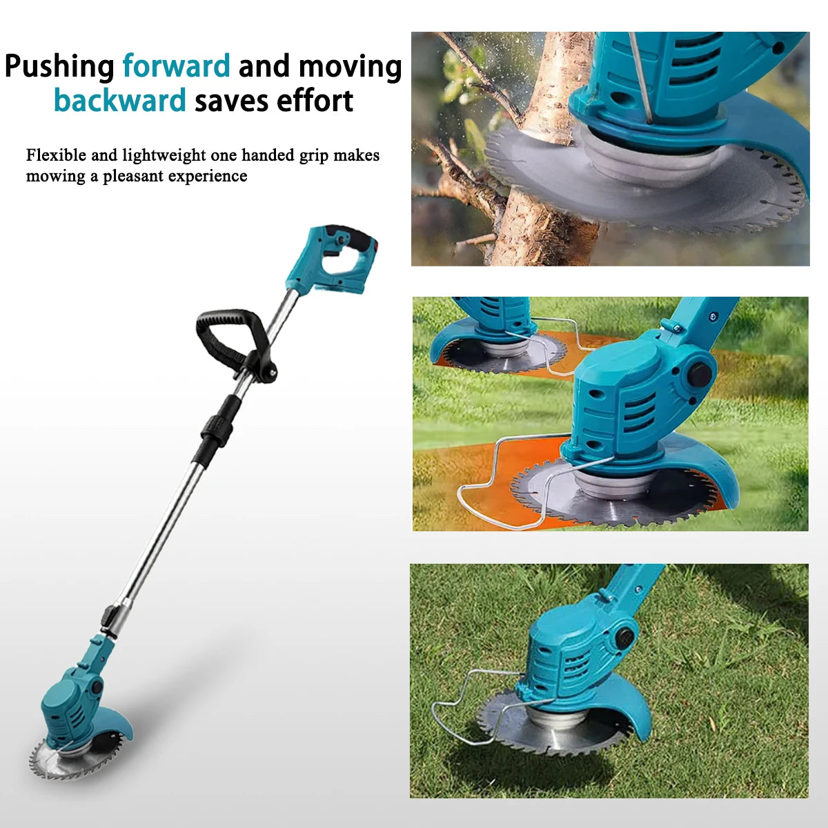 Makita Compatible 18V JV Cordless Handheld Electric Grass Trimmer  Lawn Mower  Adjustable Garden Tools For Makita 18V Battery