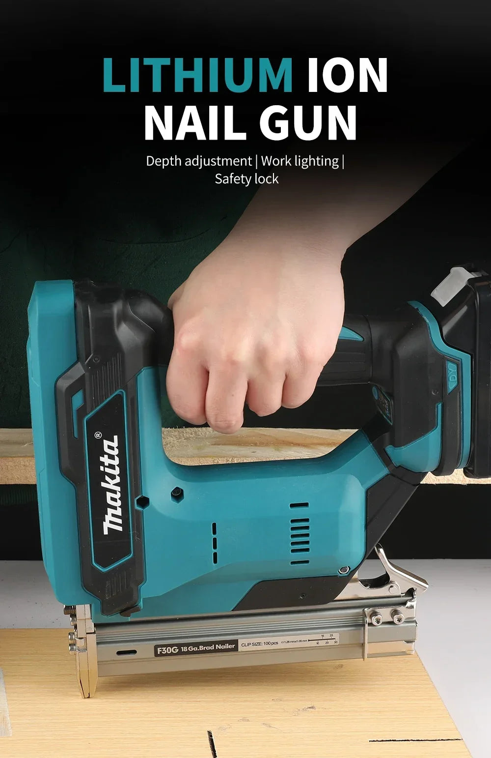 Makita 18V 10-30mm Nail Gun