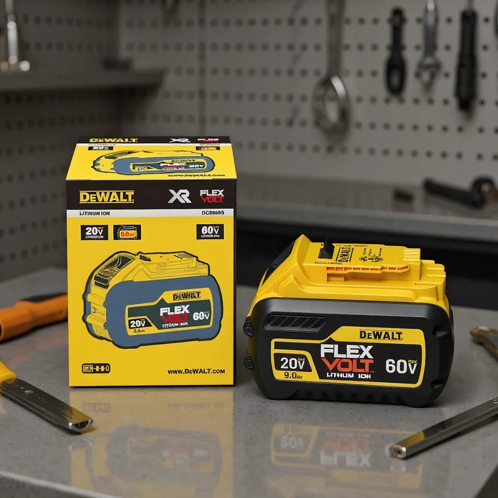 Original 9.0Ah Flexvolt DEWALT 20v/60V battery TBW