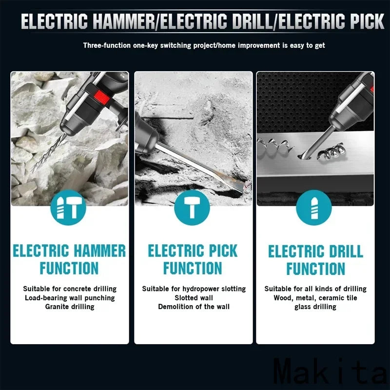 Makita 18V 26MM Brushless Hammer Drill