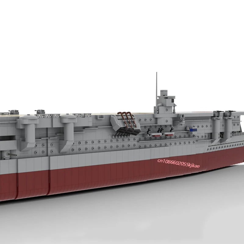 Kaga JV New 5229PCS WW2 Military MOC1:200 scale Kaga aircraft carrier warship Model DIY creative ideas Child Toy Assembly Puzzle Gift