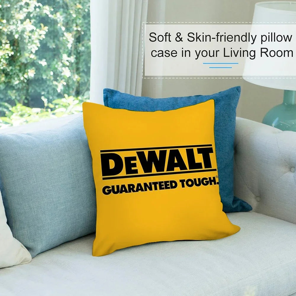 DeWalt Pillow Case Short Plush Sofa Decorative Gift Home Double-sided Printing Cushion
