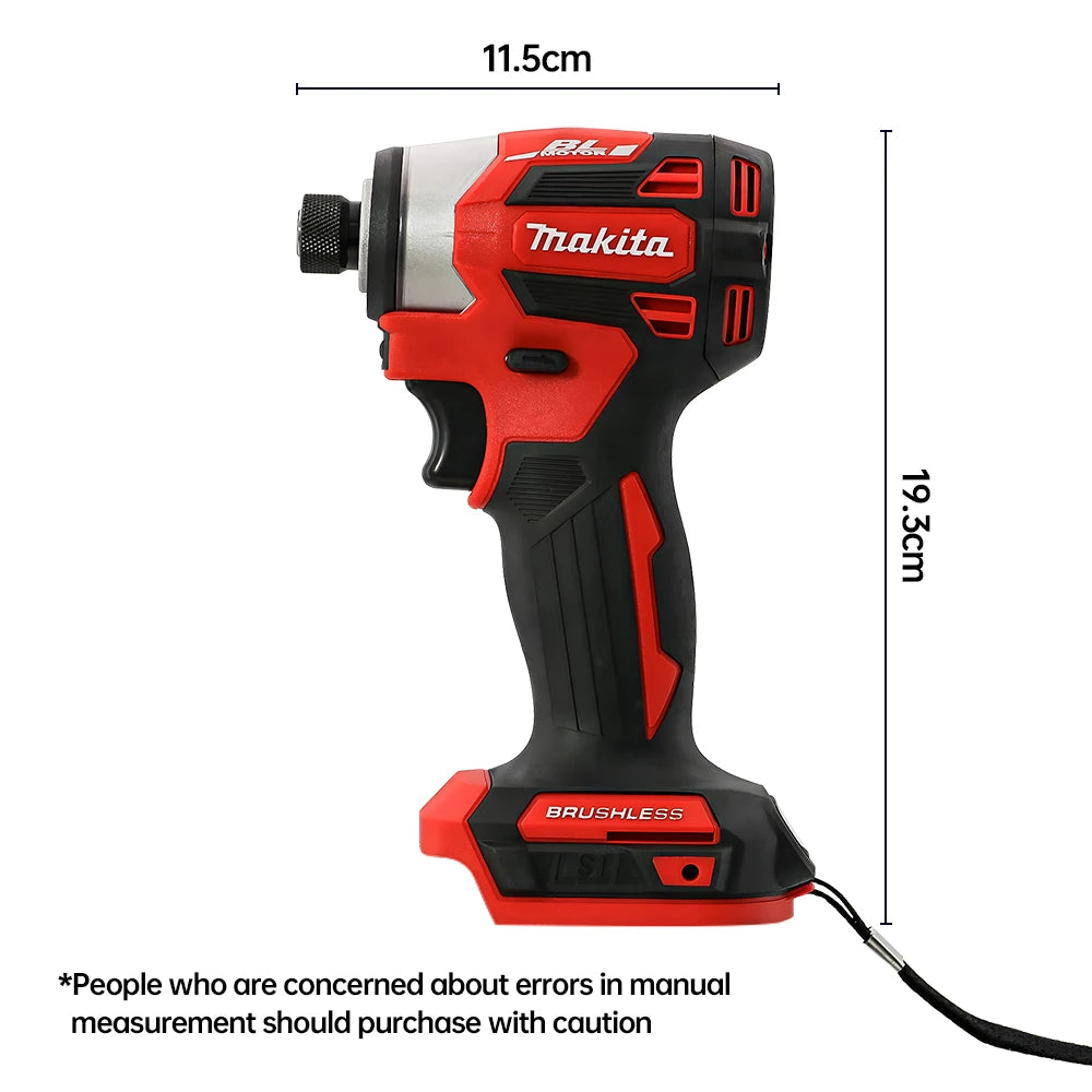 Makita 18V DTD173 Red Brushless Drill Power Tool for Home Improvement And DIY 180Nm Electric Wood/Bolt/T-Mode