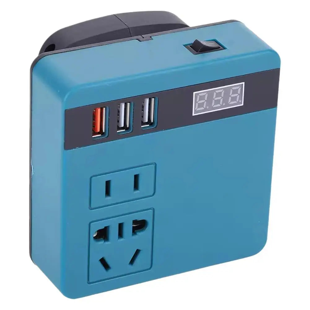 Makita Compatible Multi-Function Lithium Battery Inverter D C 18V To AC 220V Outdoor Work Inverter with Intelligent Fast Charging