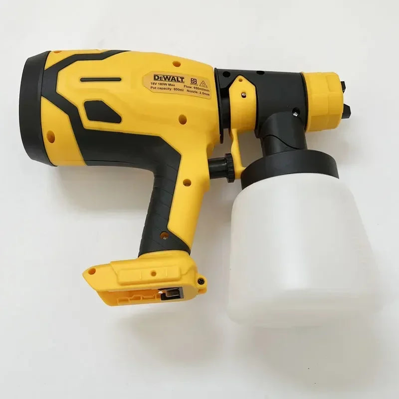 Dewalt 18V 20V Max Cordless Electric 800ML Spray Gun Paint Sprayer High Power Auto Furniture Coating Airbrush For Dewalt Battery